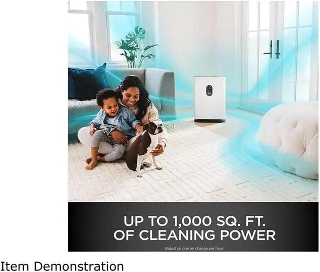 Alt view image 7 of 11 - Shark HE401 Air Purifier 4 w/ Anti-Allergen Multi-Filter ADV Odor Lock and Smart Sensing
