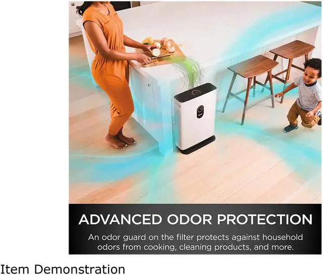 Alt view image 8 of 11 - Shark HE401 Air Purifier 4 w/ Anti-Allergen Multi-Filter ADV Odor Lock and Smart Sensing