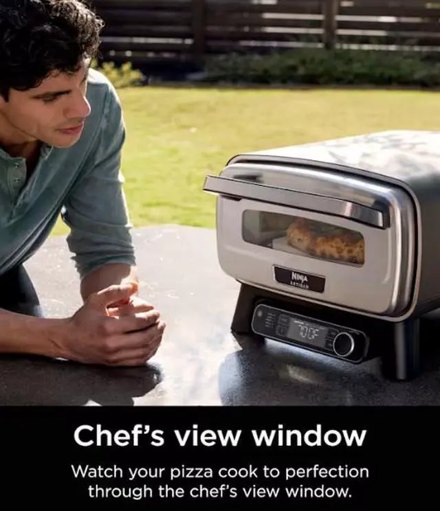 Alt view image 4 of 8 - Ninja MO201C Artisan 5-in-1 Outdoor Pizza Oven
