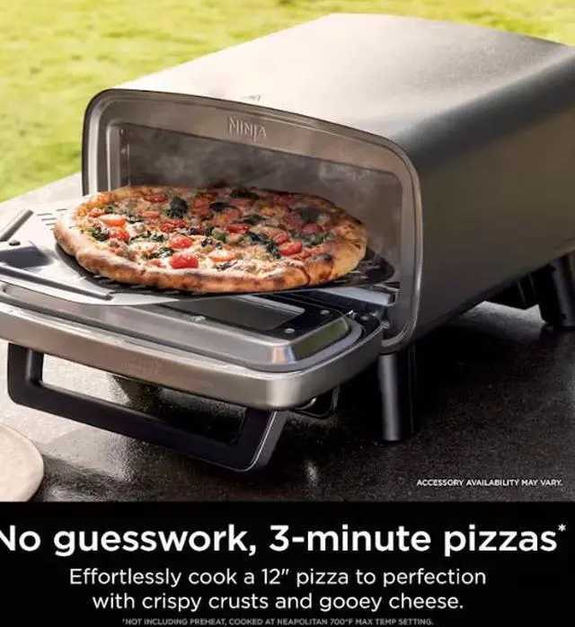 Alt view image 8 of 8 - Ninja MO201C Artisan 5-in-1 Outdoor Pizza Oven