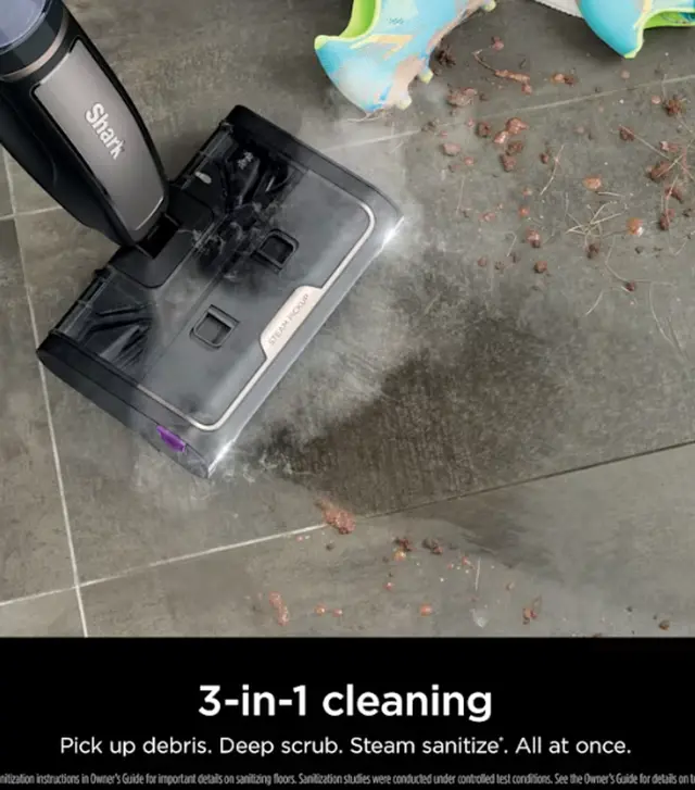 Alt view image 2 of 8 - Shark SteamPickup 3-in-1 Steam Mop, Pick-Up & Sanitize