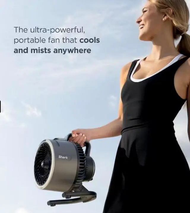 Alt view image 2 of 8 - Shark™ FlexBreeze™ HydroGo™ Misting Portable Fan