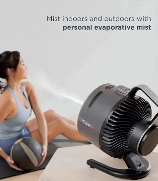 Alt view image 6 of 8 - Shark™ FlexBreeze™ HydroGo™ Misting Portable Fan