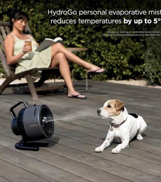 Alt view image 7 of 8 - Shark™ FlexBreeze™ HydroGo™ Misting Portable Fan