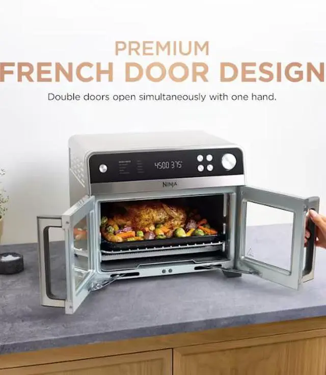 Alt view image 2 of 10 - Ninja French Door Premier Air Fryer, Convection Oven, Toaster