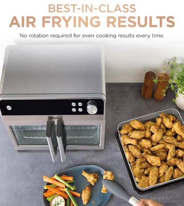 Alt view image 4 of 10 - Ninja French Door Premier Air Fryer, Convection Oven, Toaster