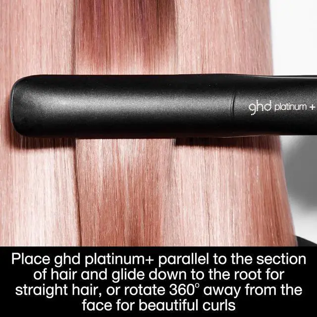 Alt view image 6 of 11 - ghd Platinum+ Styler — 1" Flat Iron Hair Straightener, Professional Ceramic Hair Styling Tool for Stronger Hair, More Shine, & More Color Protection, Black, 60222