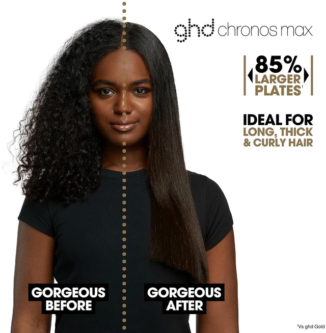 Alt view image 3 of 10 - GHD S8M421 Chronos Max 2” Styler Professional Flat Iron Hair Straightener, BLACK