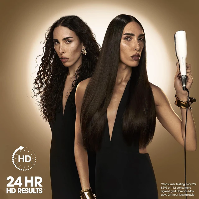 Alt view image 4 of 9 - GHD S8M421 Chronos Max 2” Styler Professional Flat Iron Hair Straightener, White