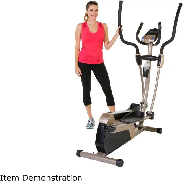 Alt view image 2 of 15 - Exerpeutic 5000 "Mobile App Tracking" Magnetic Elliptical with Double Transmission Drive, Bluetooth