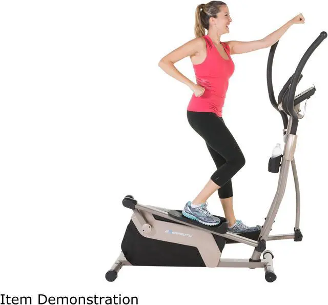Alt view image 4 of 15 - Exerpeutic 5000 "Mobile App Tracking" Magnetic Elliptical with Double Transmission Drive, Bluetooth