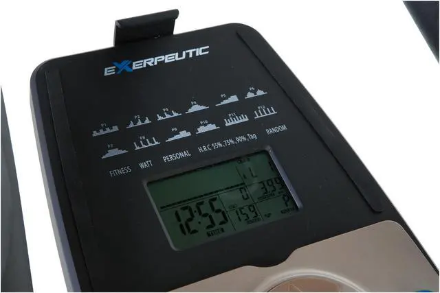 Alt view image 10 of 15 - Exerpeutic 5000 "Mobile App Tracking" Magnetic Elliptical with Double Transmission Drive, Bluetooth