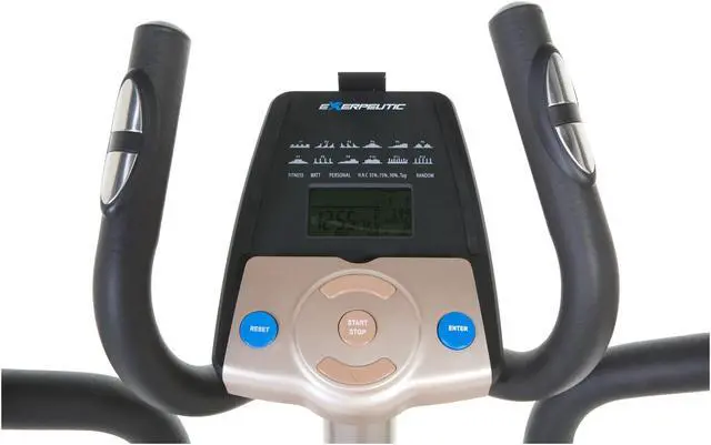 Alt view image 12 of 15 - Exerpeutic 5000 "Mobile App Tracking" Magnetic Elliptical with Double Transmission Drive, Bluetooth