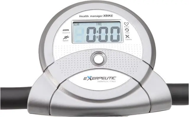 Alt view image 3 of 10 - Exerpeutic FOLDING MAGNETIC UPRIGHT BIKE WITH PULSE