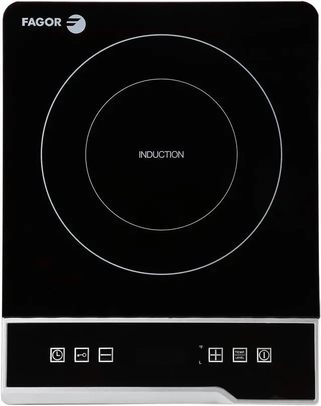 Alt view image 3 of 7 - Fagor Countertop 1300 Watts 8 Power Levels Induction Cooktop