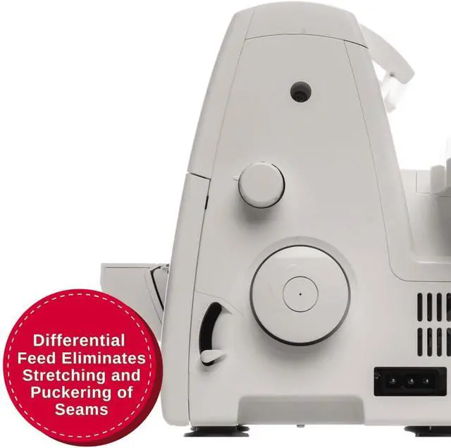 Alt view image 7 of 10 - SINGER S0100 Metal Frame Serger with Accessory Kit | Overlock Machine with 6 Built-in Stitches, 2-3-4 Thread Capability, Adjustable Tension & Stitch Length, 1300 Stiches per Minute & Differential Feed