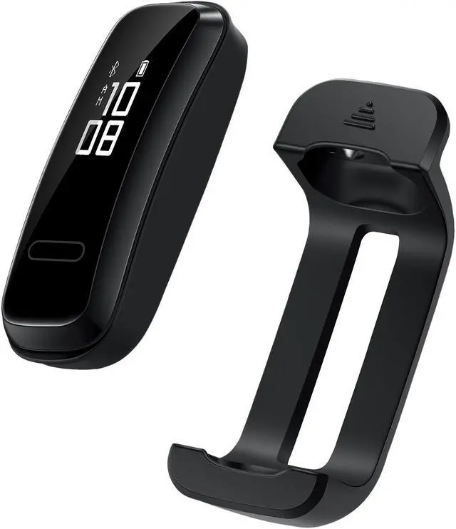 Alt view image 7 of 8 - HUAWEI Band 3e Smart Fitness Activity Tracker, Dual Wrist & Footwear Mode, 5ATM Water Resistance for Swim, Professional Running Guidance, Pink (AW70-B29)