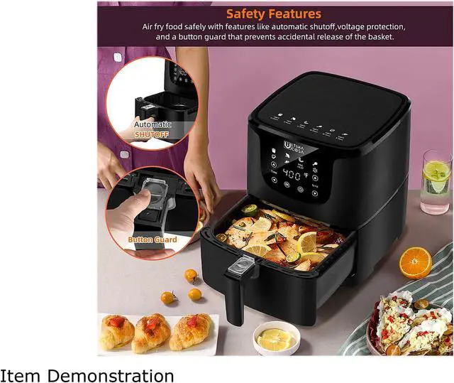 Alt view image 4 of 8 - Ultima Cosa TXG-S5T1 BLACK Presto Luxe Plus Air Fryer 5L