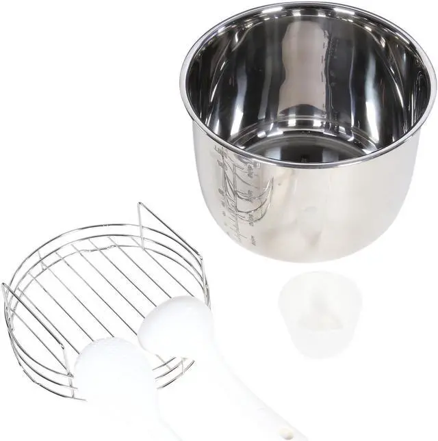 Alt view image 9 of 10 - GeekChef 11-in-1 Multi-Functional Pressure Cooker, 6.3 Qt. / 1000W, Stainless Steel Cooking Pot