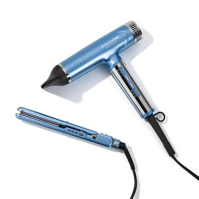 Main image of BaBylissPRO BNTPP79 Nano Titanium™ Limited Edition Professional Nano Light Dryer & 1" Compact Ultra-Thin Flat Iron Prepack