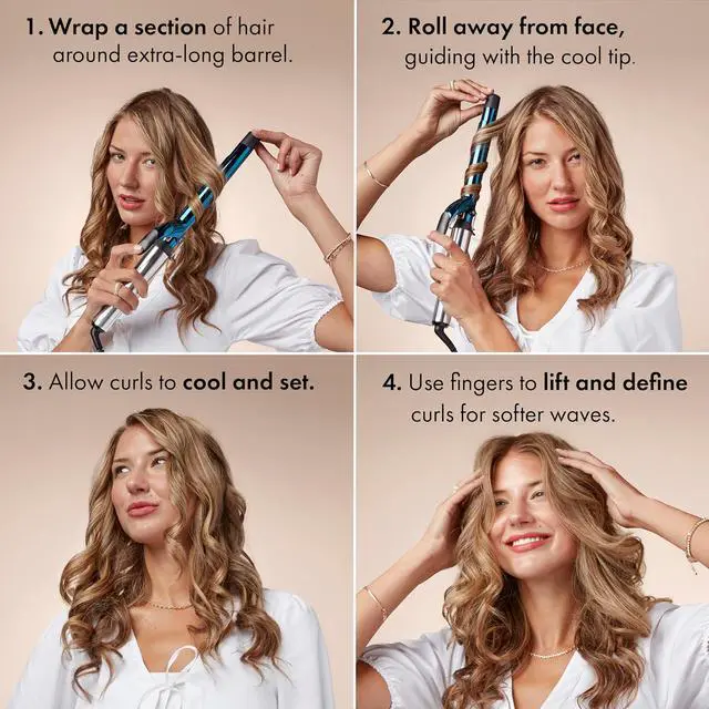 Alt view image 6 of 9 - BaBylissPRO Nano Titanium™ 1½" Extended Barrel Curling Iron, BNTW150XLUC