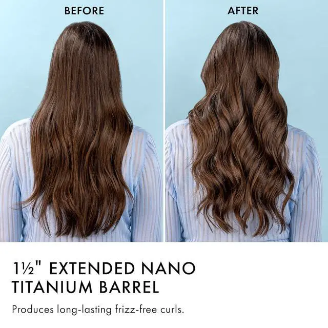 Alt view image 8 of 9 - BaBylissPRO Nano Titanium™ 1½" Extended Barrel Curling Iron, BNTW150XLUC