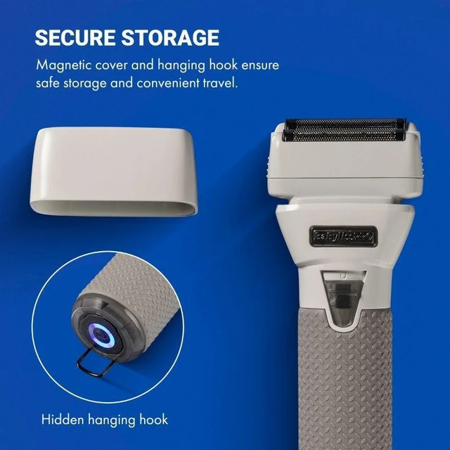 Alt view image 5 of 7 - BaBylissPRO Limited Edition FXONE All-Metal Interchangeable Battery Double-Foil Shaver FrostByte, FX79FSTW