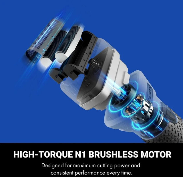 Alt view image 6 of 7 - BaBylissPRO Limited Edition FXONE All-Metal Interchangeable Battery Double-Foil Shaver FrostByte, FX79FSTW