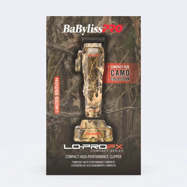 Alt view image 4 of 9 - BaBylissPRO Limited Edition Camo Collection LO-PROFX Compact Clipper, FX82CAM