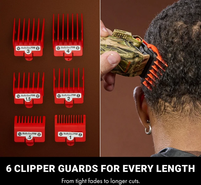 Alt view image 7 of 9 - BaBylissPRO Limited Edition Camo Collection LO-PROFX Compact Clipper, FX82CAM