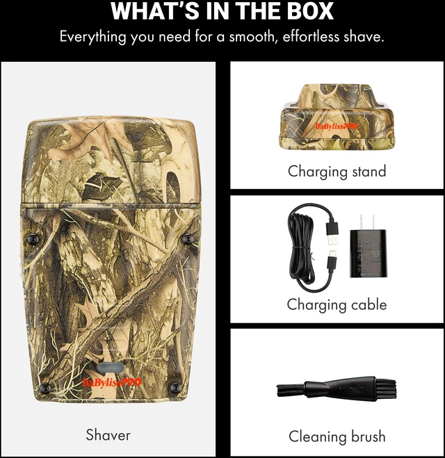 Alt view image 8 of 9 - BaBylissPRO Limited Edition Camo Collection LO-PROFX Compact Single-Foil Shaver, FXLPFS1CAM