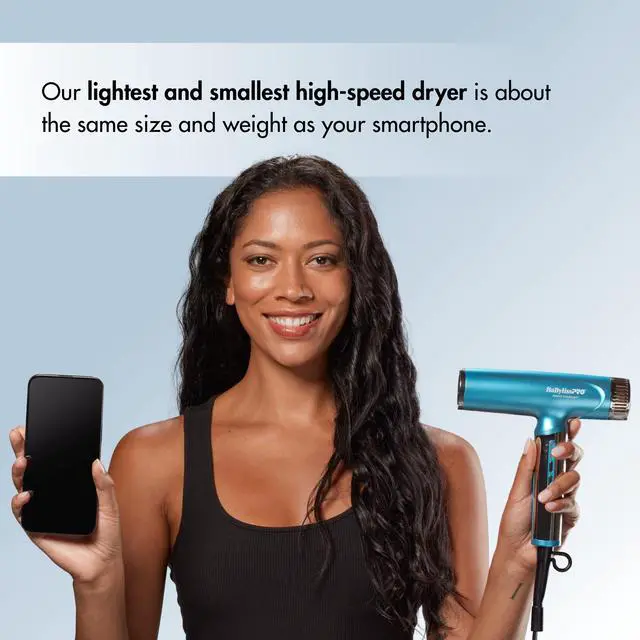 Alt view image 5 of 8 - BaBylissPRO Nano Titanium™ Nano Light Ionic Dryer & 1" Ultra-Sleek Styling Iron Prepack, BNTPP94
