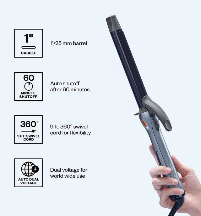 Alt view image 9 of 12 - BaBylissPRO The PrecisionGrip™ 1" Curling Iron, BNTSC100