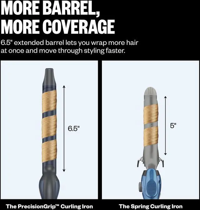 Alt view image 10 of 12 - BaBylissPRO The PrecisionGrip™ 1" Curling Iron, BNTSC100