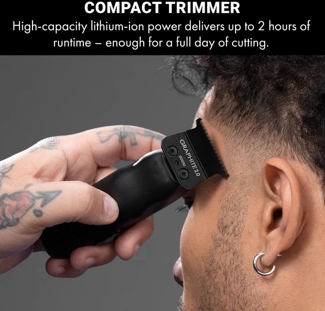 Alt view image 2 of 10 - BaBylissPRO® LO-PROFX Compact Series Trimmer (Black), FX72MB