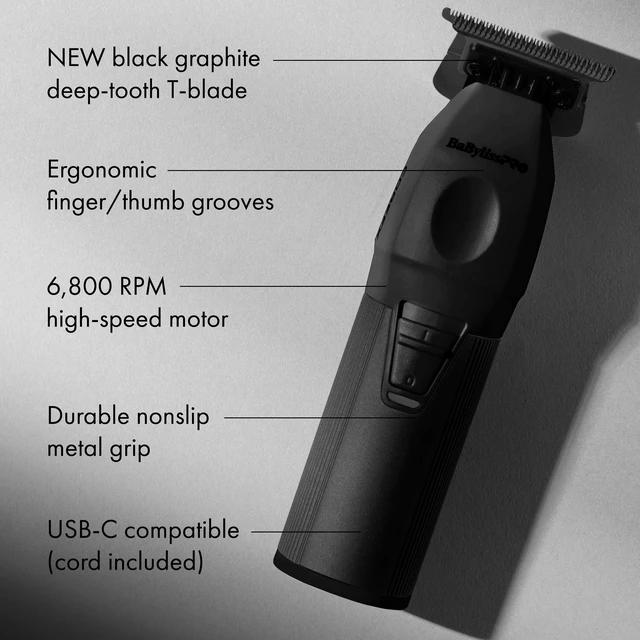 Alt view image 4 of 8 - BaBylissPRO® COREFX Professional-Performance Trimmer (Black), FX76MB