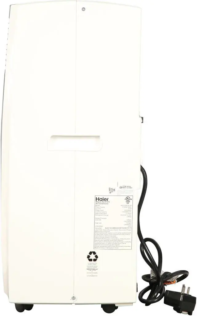 Alt view image 5 of 8 - Haier HPD10XCR-LW 10,000 Cooling Capacity (BTU) Portable Air Conditioner