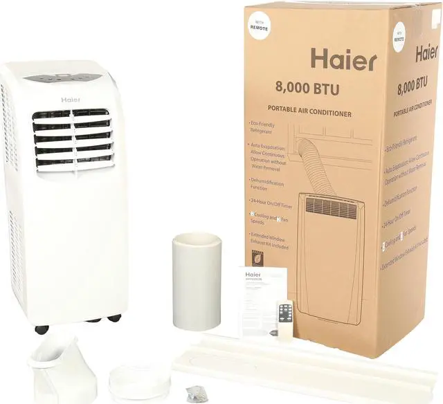 Alt view image 7 of 7 - Haier HPY08XCM 8,000 Cooling Capacity (BTU) Portable Air Conditioner