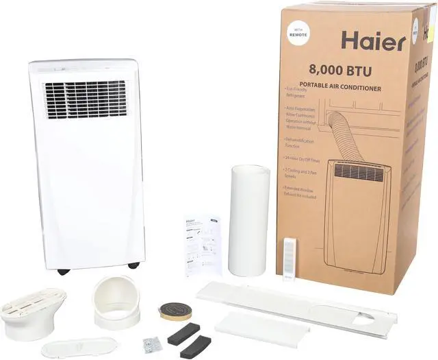 Alt view image 7 of 7 - Haier HPB8CMLWGB-17 8,000 Cooling Capacity (BTU) Portable Air Conditioner
