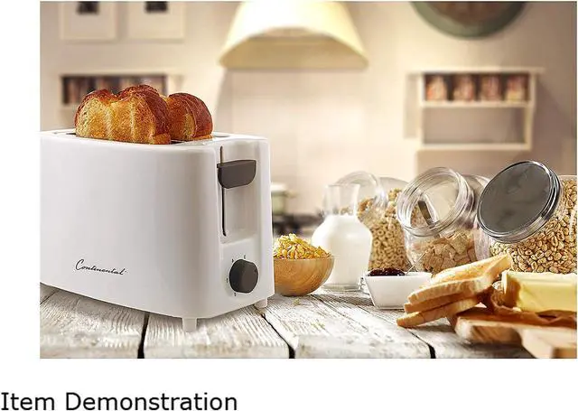 Alt view image 7 of 7 - Continental Electric 2-Slice Extra Wide Slot Toaster, White CE-TT011
