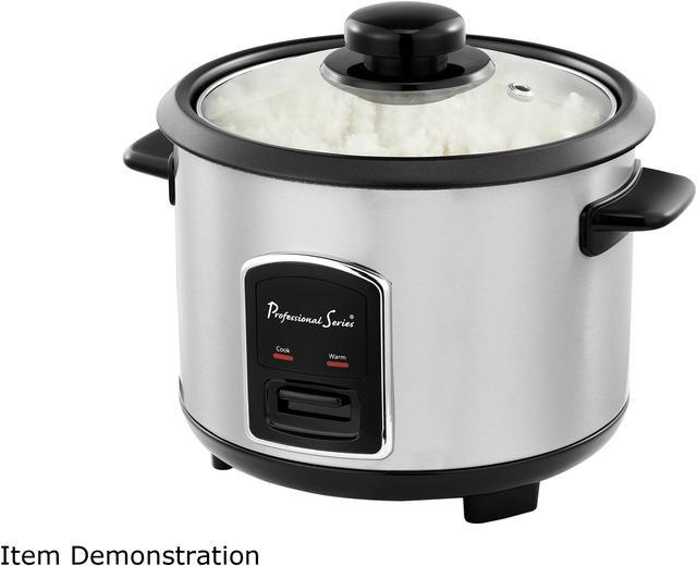 Rice Cooker, 12-Cup (Cooked), Stainless Steel
