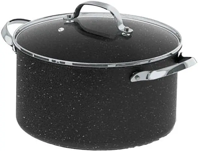 Main image of Starfrit 060317-004-0000 The Rock 6-quart Stockpot/casserole With Glass Lid