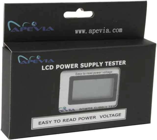 Alt view image 6 of 6 - APEVIA PST-03 LCD Power Supply Tester III - OEM