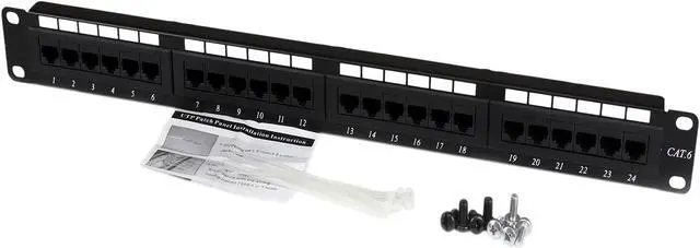 Alt view image 5 of 5 - StarTech.com C6PANEL24 24 Port 1U Rackmount Cat 6 110 Patch Panel