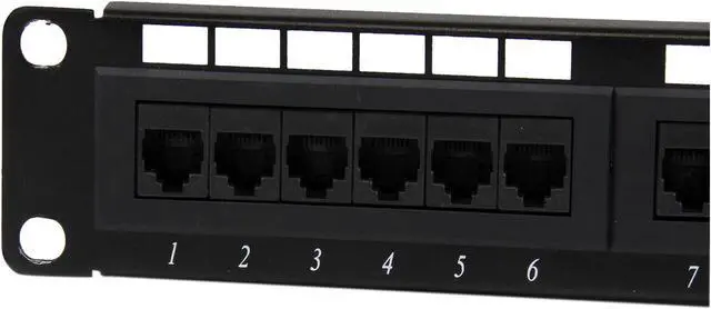 Alt view image 2 of 5 - StarTech.com C6PANEL24 24 Port 1U Rackmount Cat 6 110 Patch Panel