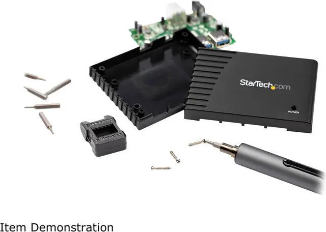Alt view image 9 of 11 - StarTech.com 20-Bit Electric Precision Screwdriver Set - Portable/Mini Battery Powered Bit Driver Kit for Electronic, Laptop, Computer, Tablet & Phone Repairs - Magnetic - Cordless (CTK20PCEDRIVE)