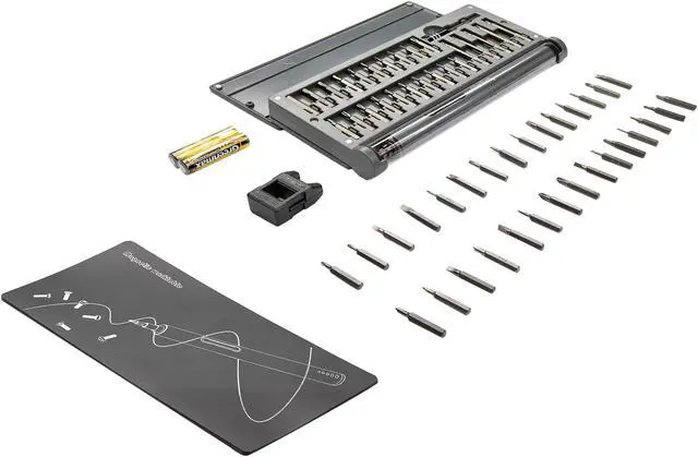 Alt view image 11 of 11 - StarTech.com 55-Bit Electric Precision Screwdriver Set - Portable Cordless Battery Powered Bit Driver Kit for Electronic, Laptop, Computers, Tablet & Phone Repairs - Magnetic Work Pad (CTK55PCEDRIVE)
