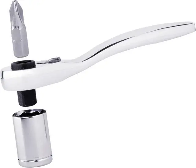 Alt view image 2 of 6 - Rosewill RTK-018 Ratchet Bit Driver with Socket Set and Bit Set. 1/4 inch Ratchet at 48 FT/LBS of Torque. Bit Set of Flat Bits, Phillips Bits, Torque Bits. Socket Set of 5 Sizes Sockets. Rosewill Tool Mini Ratchet