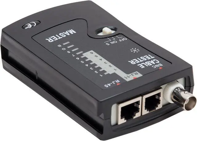 Alt view image 2 of 6 - Syba SY-ACC65050 2-Piece Multi-Network Cable Tester for RJ45, RJ-11, RJ-12, Coaxial, and Modular Cables, RoHS