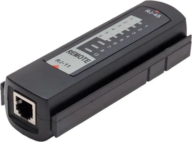 Alt view image 3 of 6 - Syba SY-ACC65050 2-Piece Multi-Network Cable Tester for RJ45, RJ-11, RJ-12, Coaxial, and Modular Cables, RoHS